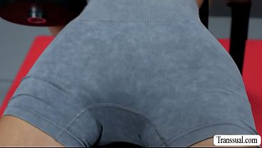 Must Watch this Threesome anal in the gym