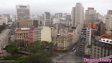 Guy Stimulates Fany Menezes Trans Asshole with a Toy